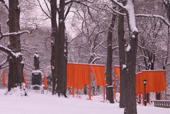 Gates in the snow